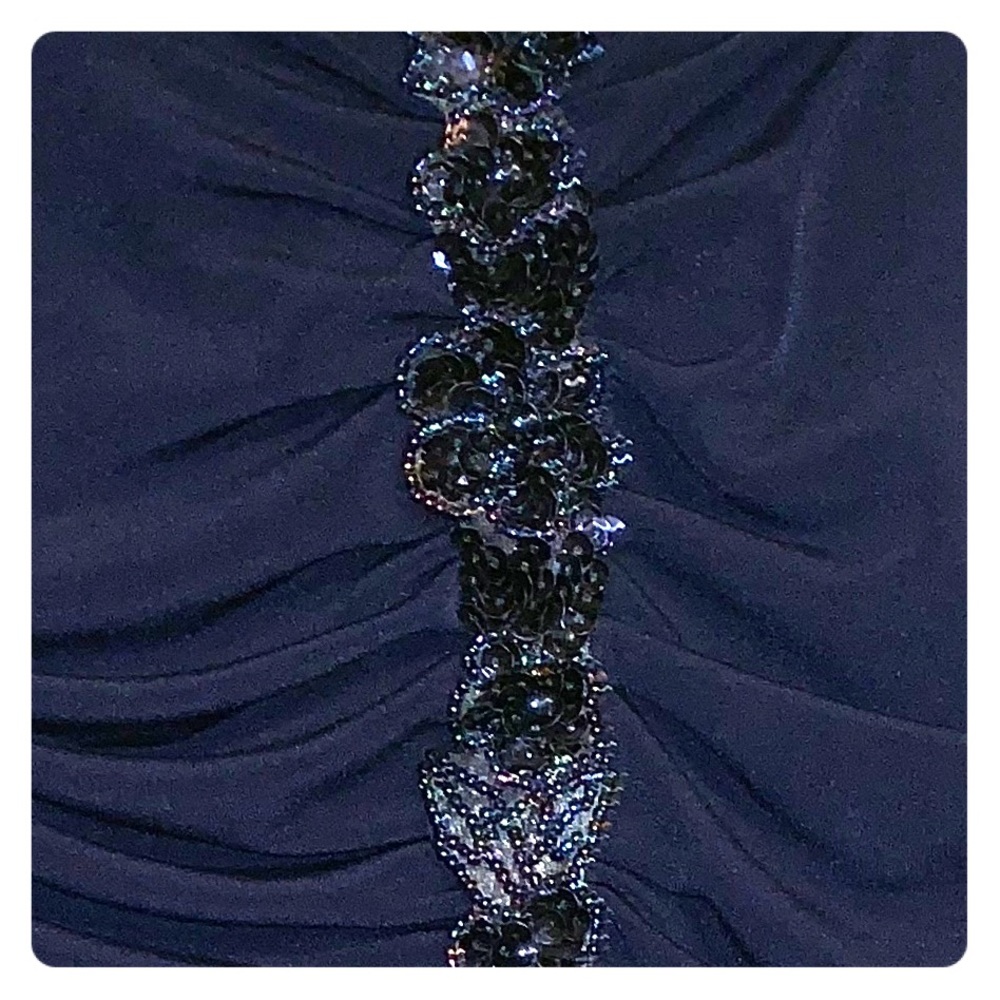 Navy blue cocktail dress